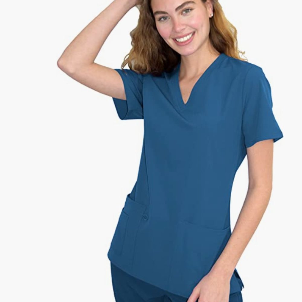 GT Performance Women's Medical Nursing V-Neck Scrub Top